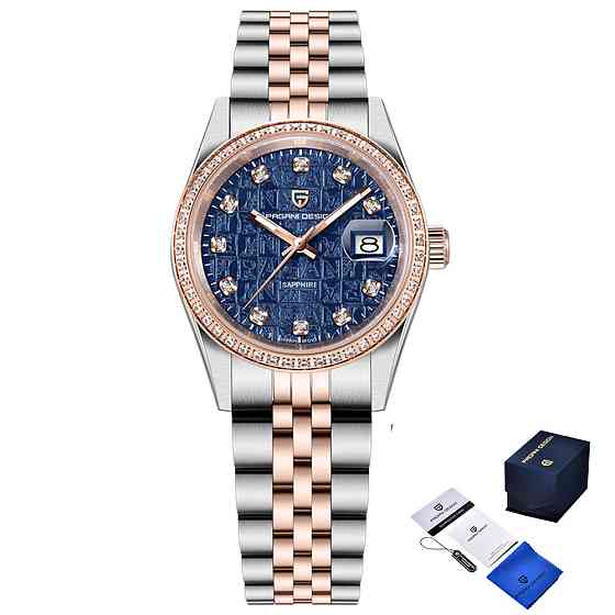 Pagani Design PD-1794L Silver-Rose Gold-Blue Київ