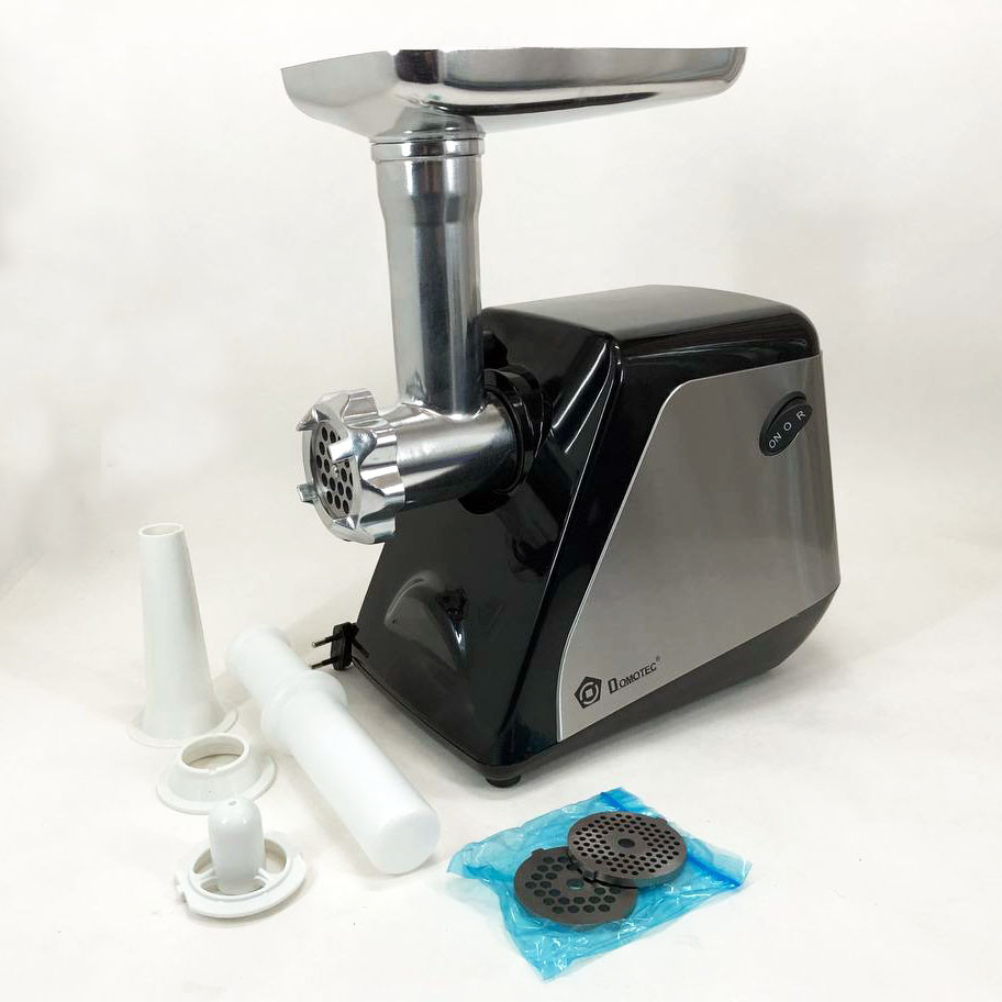 Электромясорубки с металлическими шестернями Domotec MS-2022 2800 Вт, Мясорубка крупная HK-56 Львов - изображение 2