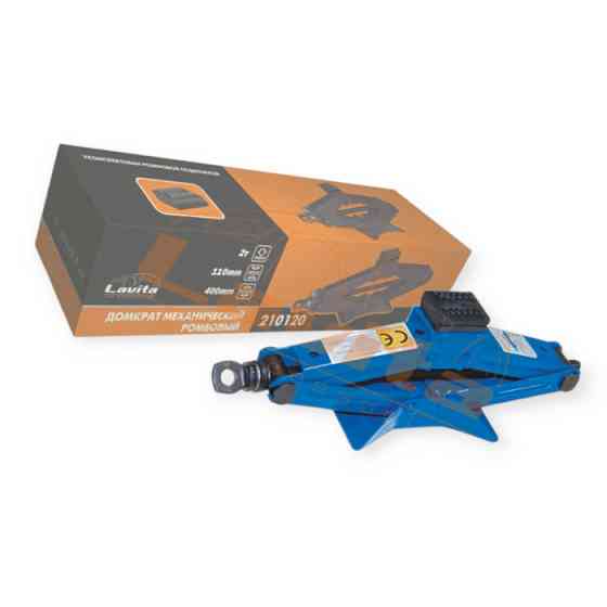 Домкрат ромбовий 2 т, 110-400 мм, гумова опора Мукачево