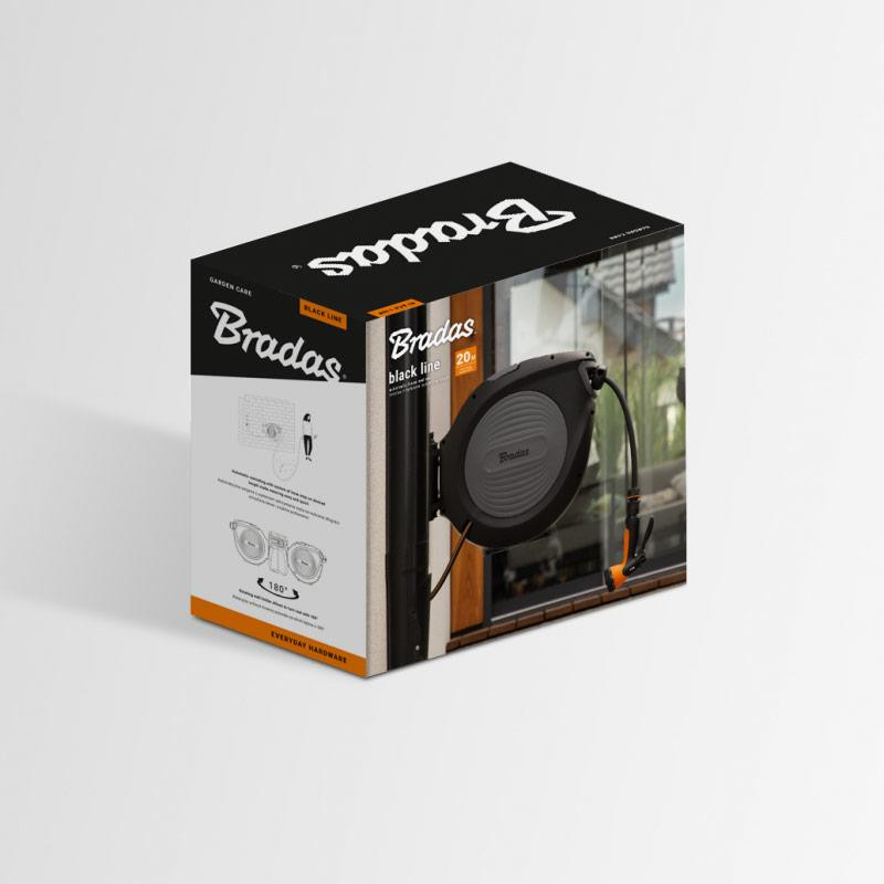 Автоматична котушка BLACK LINE зі шлангом 1/2" - 30м та аксесуари, ECO-W1B30 Київ - фото 5