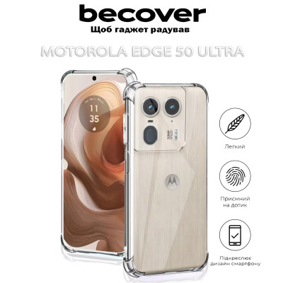 Чохол до мобільного телефона BeCover Anti-Shock Motorola Edge 50 Ultra Clear (712308) Вінниця - фото 5
