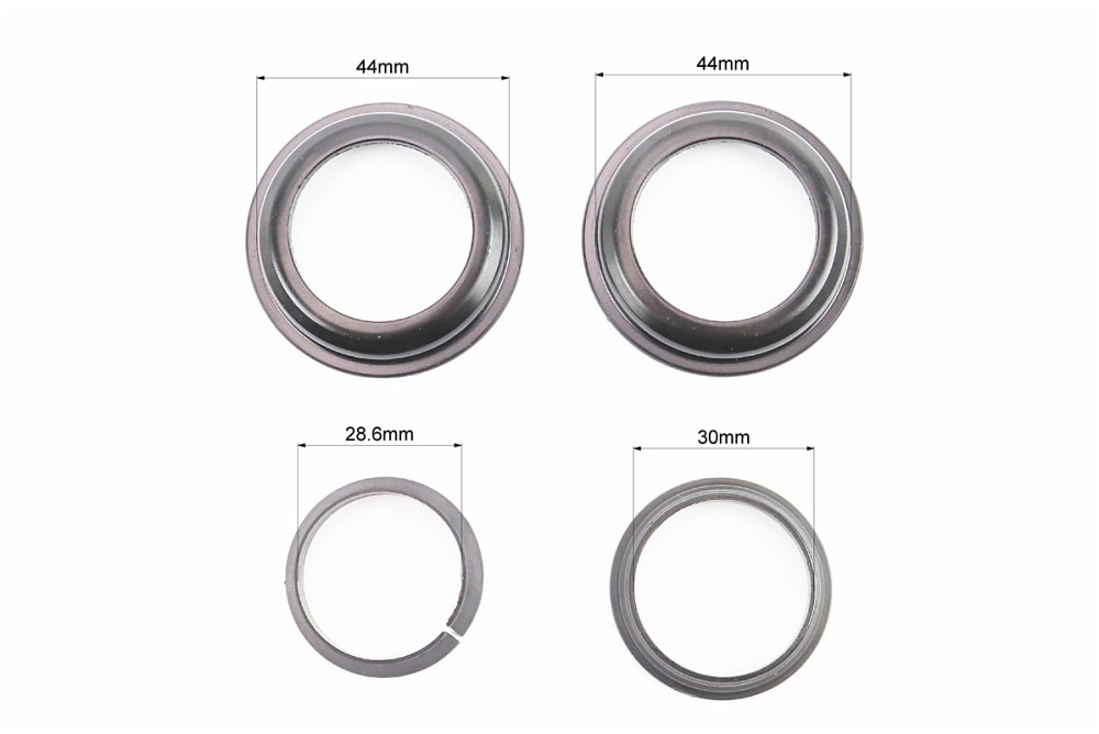 Кермова колонка 1-1/8" (44/28,6x44/30) безрізьбової вилки, напівінтегровані, висока, чорний H117DM Київ - фото 3