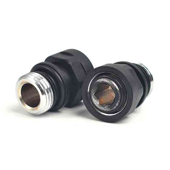 З'єднувач адаптер M22x1,5x1/2, чорний структурний (2 шт.) Київ