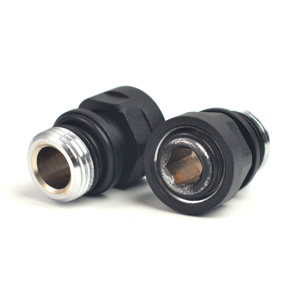 З'єднувач адаптер M22x1,5x1/2, чорний структурний (2 шт.) Київ - фото 3