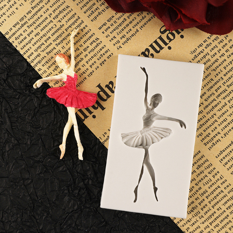 Молд силиконовый Балерина 46 на 83 мм серый Киев - изображение 9