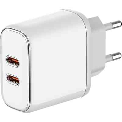 Зарядний пристрій ColorWay Power Delivery Port PPS USB (Type-C PD + Type-C PD) (40W) white (CW-CHS048PD-WT) Вінниця