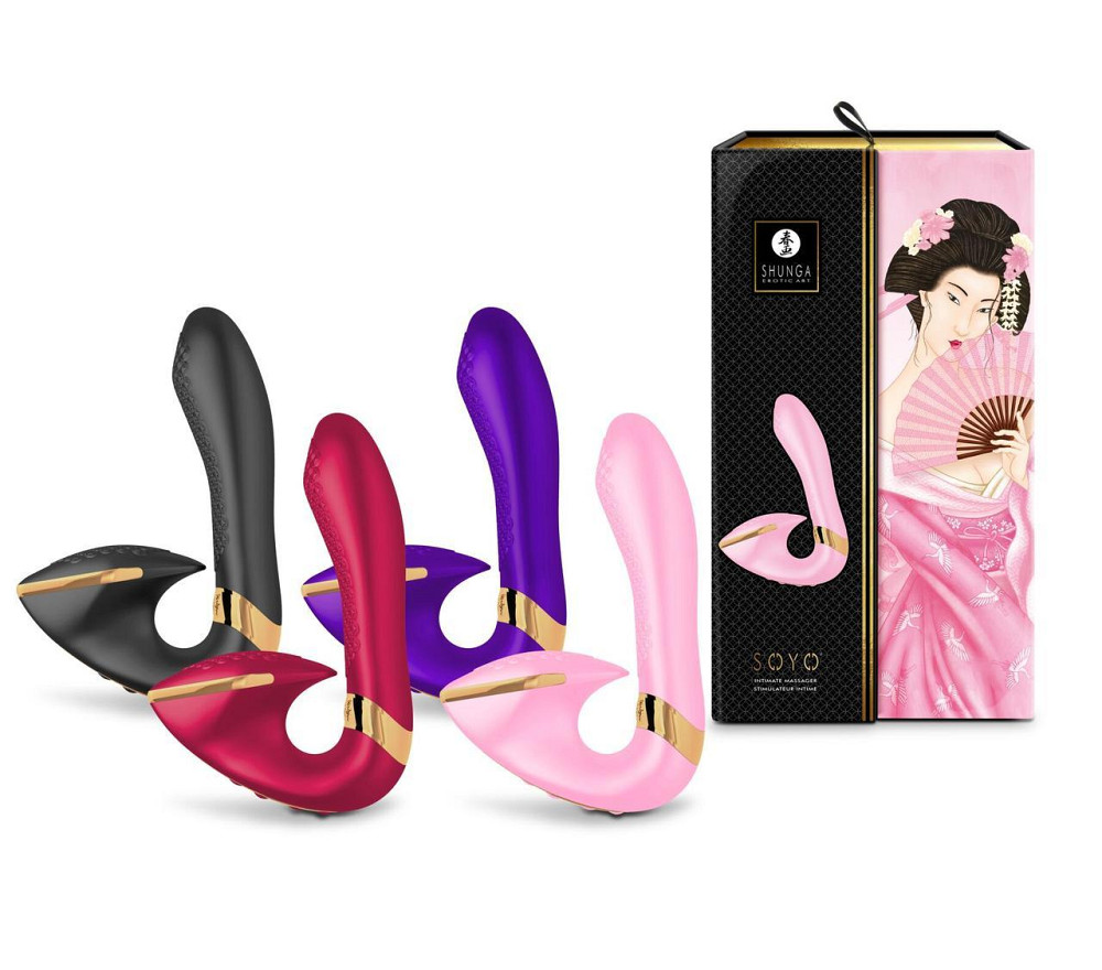 Вагинально-клиторальный вибратор Shunga Soyo Raspberry Sex Aura Киев - изображение 8