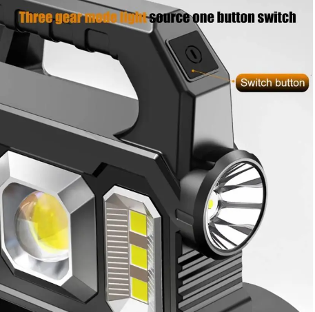 Ручний світлодіодний акумуляторний ліхтар лампа Multifunctional portable lamp KJ-208 з функцією павербанка Одеса - фото 4