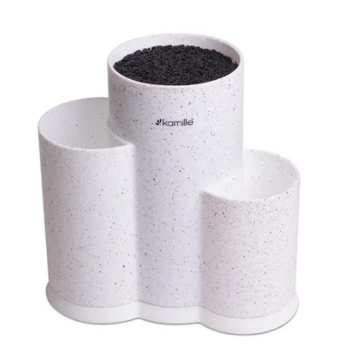 Підставка для ножів 22см (чорний,бiлий,коричн.,сiрий) 7608 KAMILLE Житомир