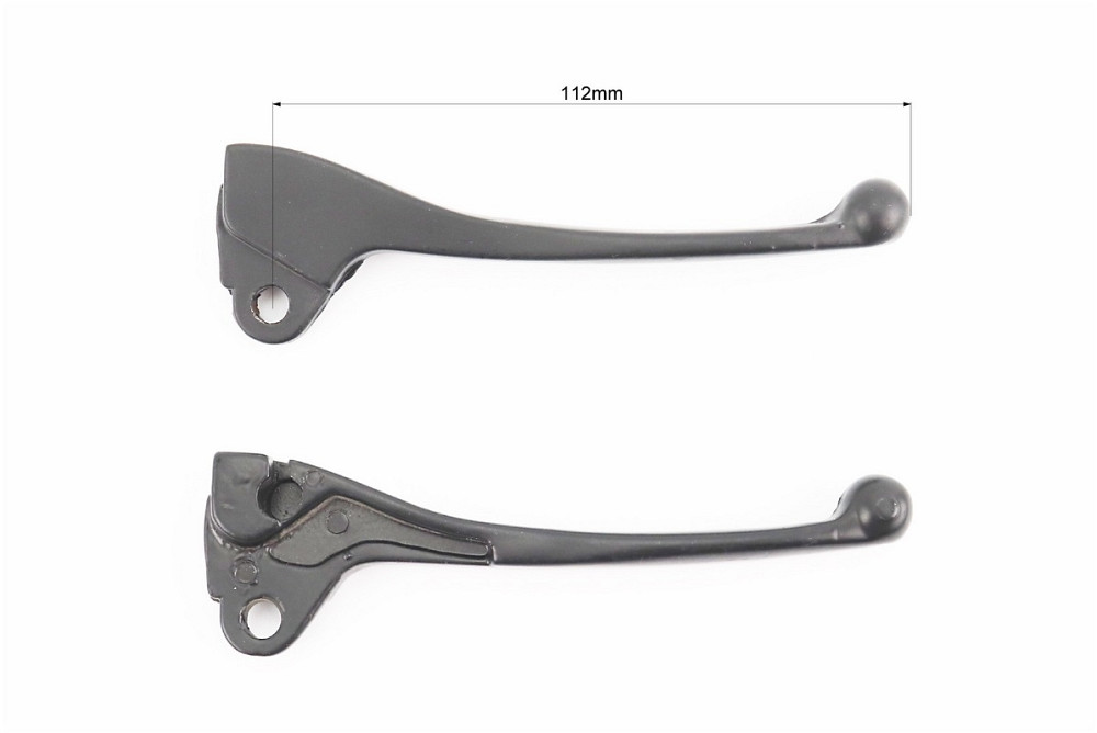 Важелі керма лівий, правий к-кт 2шт (барабан. гальмо) Yamaha JOG, чорні Київ - фото 3