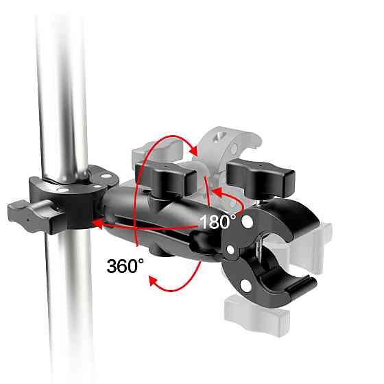 Краб подвійний кріплення на трубу із шарніром AC Prof GP428C-2 Київ
