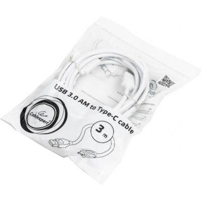 Дата кабель USB 3.0 AM to Type-C 3.0m Cablexpert (CCP-USB3-AMCM-W-10) Винница - изображение 2