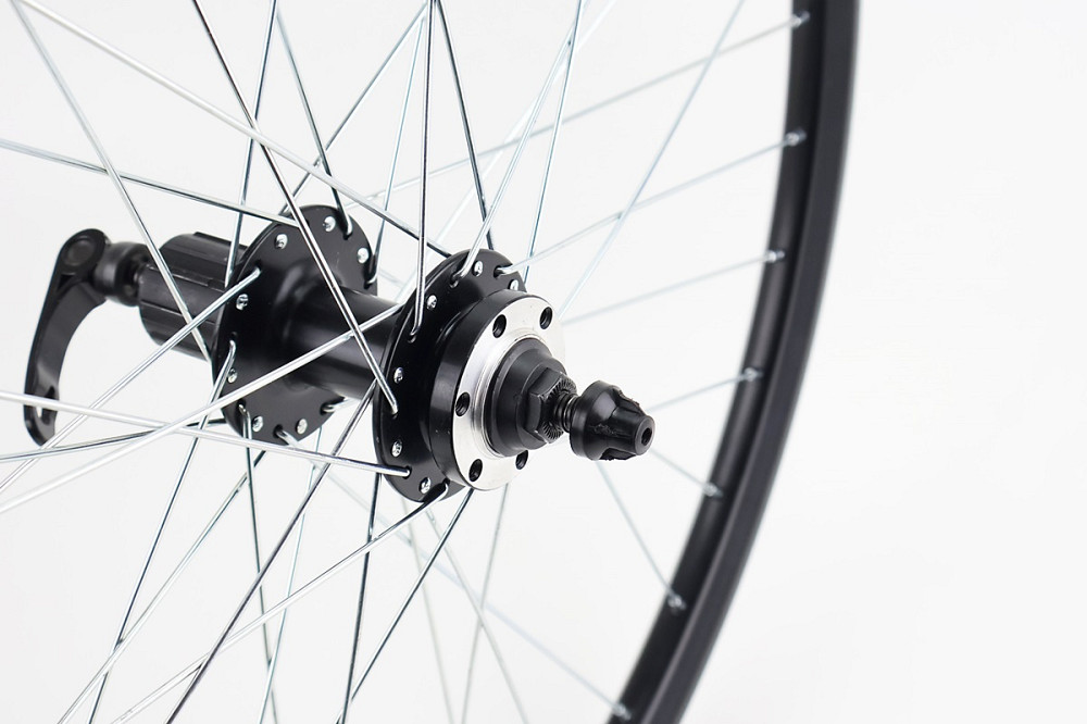 Колесо 26" заднє Disk-brake, обід "крапля" та втулка 14Gx36H алюмінієві, під касету 8-9зв, кріпл. ексцентрик, "RECE26" Київ - фото 3