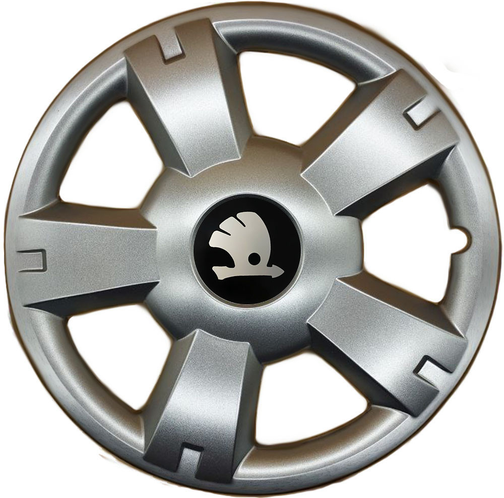 Автомобильные модельные колпаки R14 Skoda 201 4шт, SJS, серебряные Киев - изображение 1