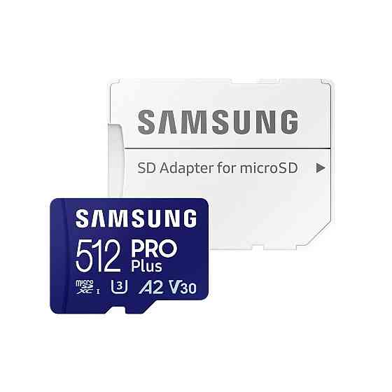 Картка пам'яті MicroSDXC 512 GB UHS-I/U3 Class 10 Samsung Pro Plus R180/W130MB/s + SD-адаптер (MB-MD512SB/WW) ( 12093 ) Харьков