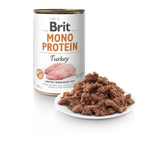 Корм влажный Brit Mono Protein Turkey для собак с индейкой 400 г Киев - изображение 2