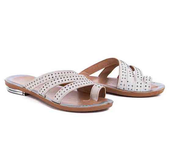 Женские Тапочки Шлёпанцы Сланцы Вьетнамки Белые (размеры: 36) Днепр