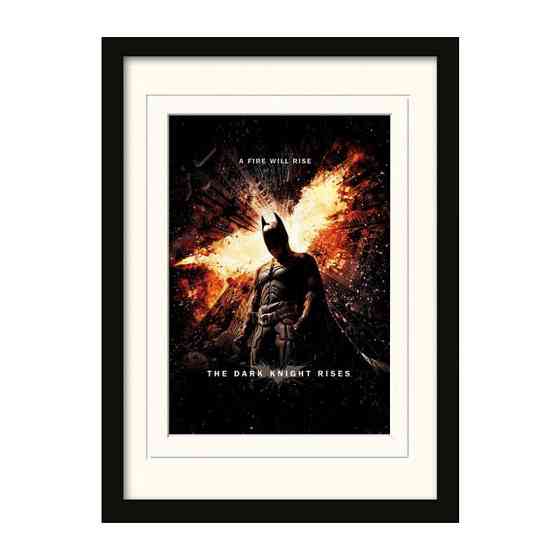 Постер The Dark Knight Rises (A Fire Will Rise) 30 x 40 см Ровно
