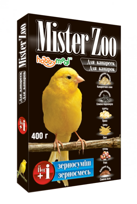 Корм для канареек Мистер Зоо 400 г, O.L.KAR Винница - изображение 1