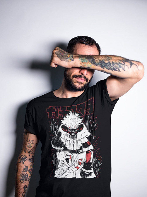 Футболка аниме Гакхиакута Томе Джапанесе Танкобон оверсайз (S/M/L) Черний AnimeJ0152 Днепр - изображение 3