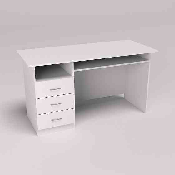 Стіл офісний ОСП-3, Білий, 1400/600/760 Львів