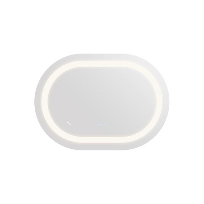 Дзеркало настінне овальне сенсорне Qtap Gemini 500х700 з LED-підсвіткою Touch, з антизапотіванням із диммером Харків - фото 6