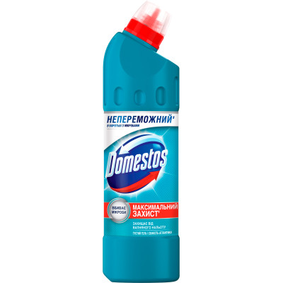 Жидкость для чистки ванн Domestos Свежесть Атлантики 500 мл (4601726007593/8720182997975) Винница - изображение 1