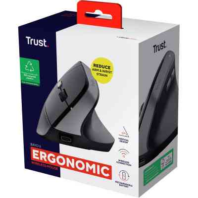 Мишка Trust Bayo 2 Ergonomic Wireless/USB-A Black (25145) Вінниця