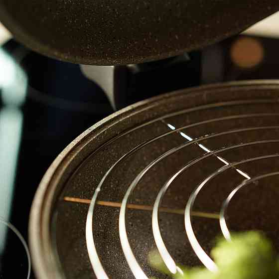 Сковорода двойная Flonal Dura Induction Rocky Twins 28 см с решеткой (RKIWP2830) Вінниця