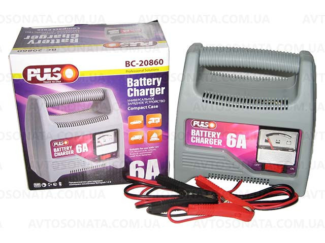 Зарядне устр. PULSO BC-20860 12V/6A/20-80AH стрілка Вінниця - фото 3