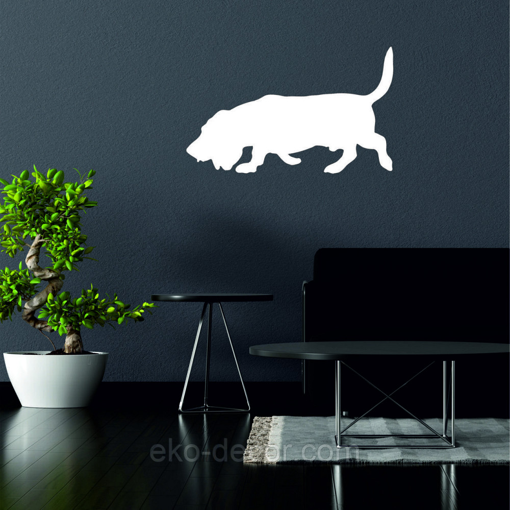 Декоративное настенное Панно «Бигль», Декор на стену 50*30 см, Белый Киев - изображение 2