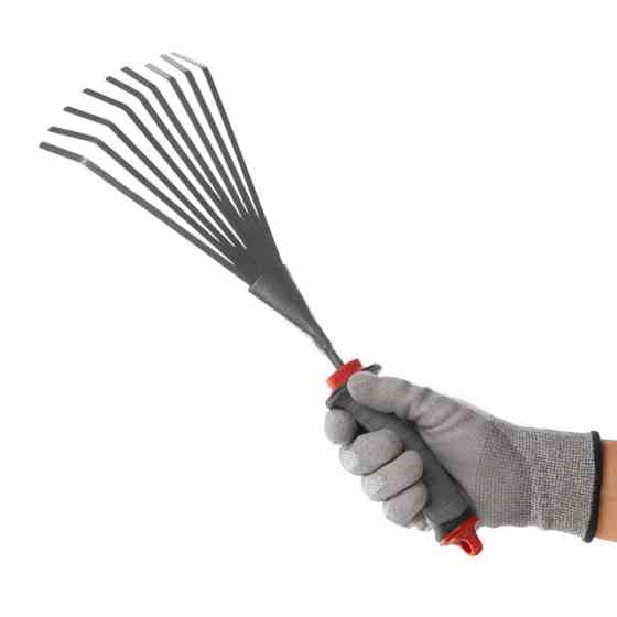 Грабли веерные садовые 230 мм*100 мм с комбинированной рукояткой INTERTOOL FT-0023 Киев