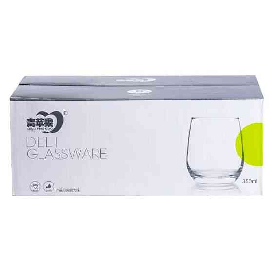 Набір склянок 6 штук по 350 мл скляний прозорий HP559 Коломыя