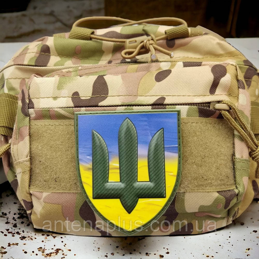 Тризуб ВСУ олива желто-голубой шеврон / патч Киев - изображение 3