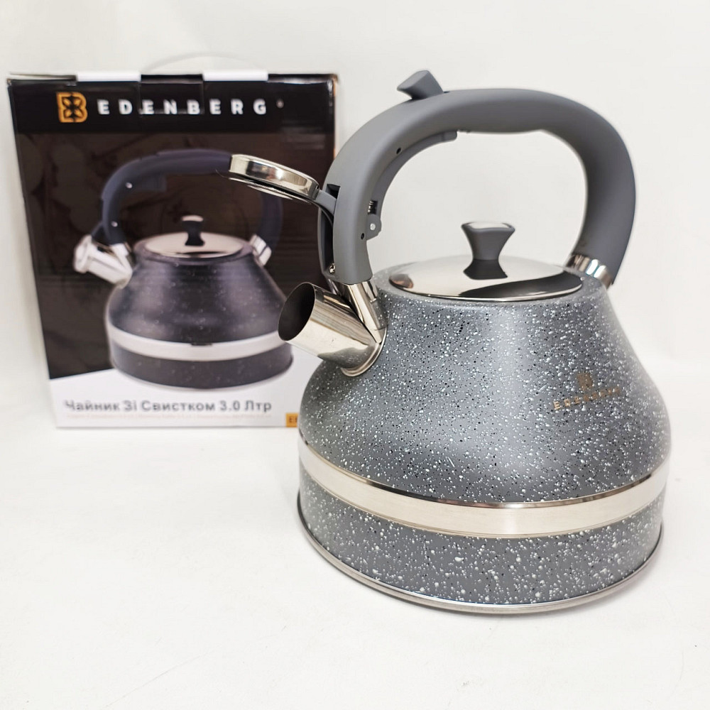 Чайники со свистком заварочные чайники Edenberg EB-8856 3Л, Чайник со свистком для дома HY-30 Львов - изображение 5