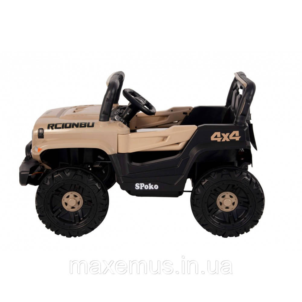 Детский электромобиль на аккумуляторе QD-V80 электромашина для детей с пультом управления Хаки Мостиска - изображение 11