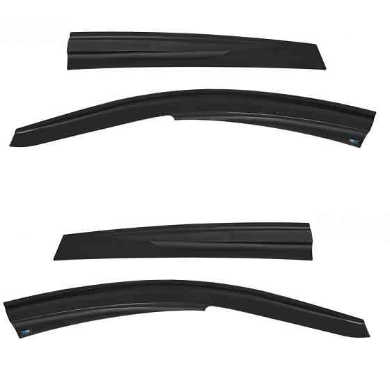 Дефлектори вікон (вітровики) Volkswagen Polo V 2010-2017, 4шт, SunPlex, хетчбек, на скотчі Київ