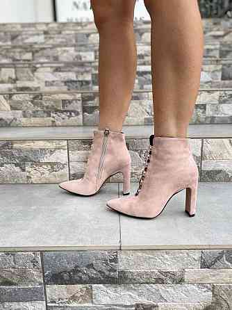 LIRIO Черевики жіночі LIRIO пудра натуральна замша 38р. каблук 9см ( /95-9551) Коломыя