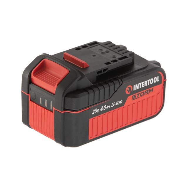 Шліфмашина кутова акумуляторна безщіткова 20 В, 125 мм, 10000 об/хв, Li-ion, 4,0 Ач, ЗП 4 A, кейс INTERTOOL WT-0366 Київ - фото 8