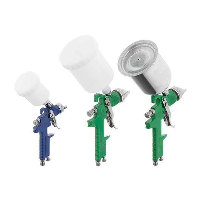 Набір фарбопультів HVLP 3 од., (форсунки 0,8, 1,3, 1,7 мм), регулятор тиску, два пластикових та один металевий бачок INTERTOOL Київ - фото 16