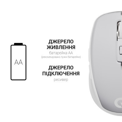 Мышка OfficePro M267G Silent Click Wireless Gray (M267G) Винница - изображение 2