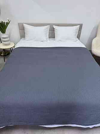 Ecotton Покривало Ecotton Pique 200х230 см натуральне сіре Grey в крафтовій подарунковій коробц Коломыя