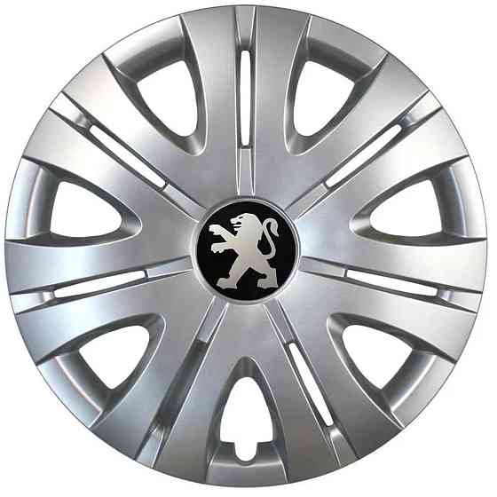 Автомобильные модельные колпаки R15 Peugeot 317 4шт, SJS, серебряные Киев