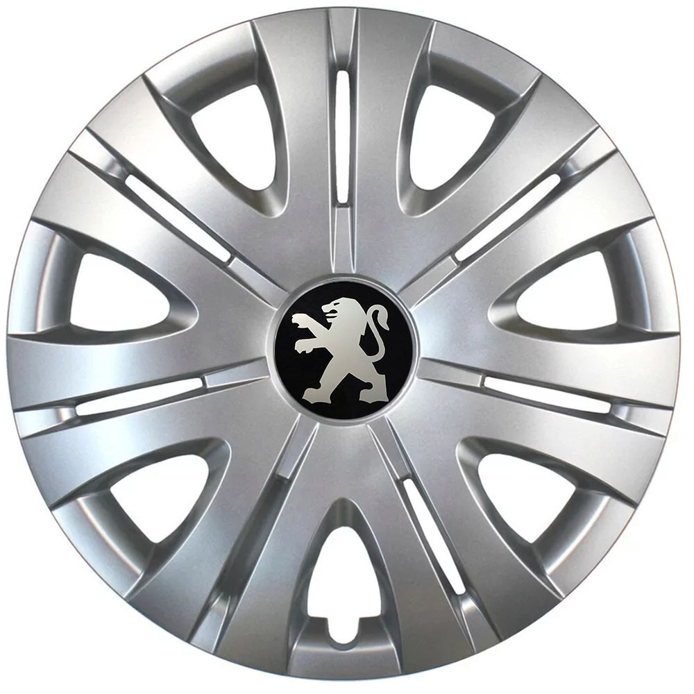 Автомобильные модельные колпаки R15 Peugeot 317 4шт, SJS, серебряные Киев - изображение 1