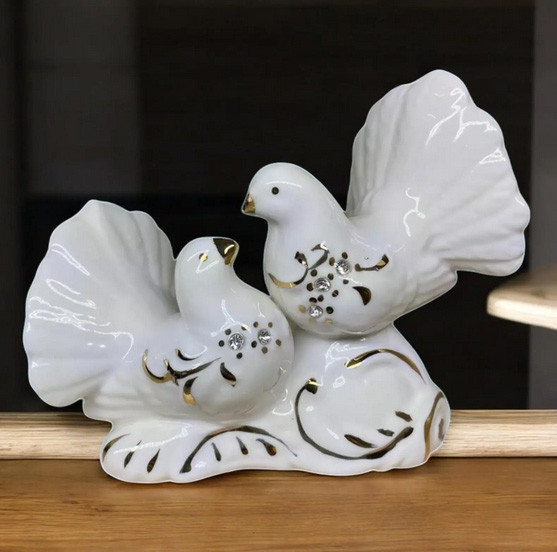 Статуэтка Голуби пара фарфор Киев - изображение 1