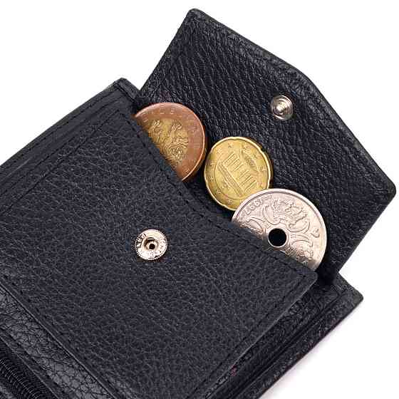 Престижное портмоне для мужчин из натуральной кожи KARYA 21323 Черный Киев