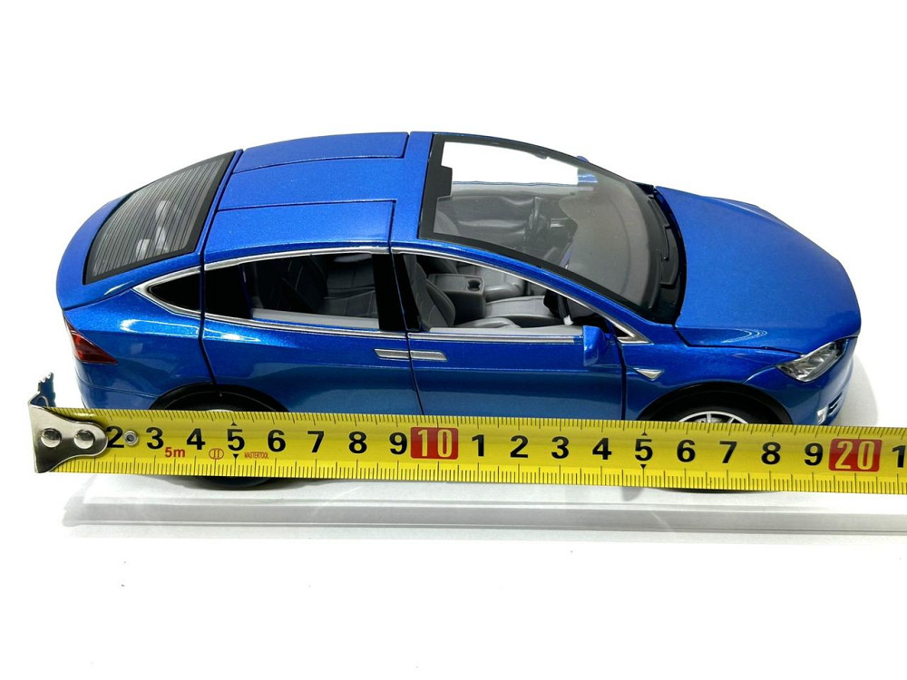 Машина Автосвіт Tesla Model X інерційна відчиняються двері капот багажник 20см Синя (AP-1722) Чернигов - изображение 5