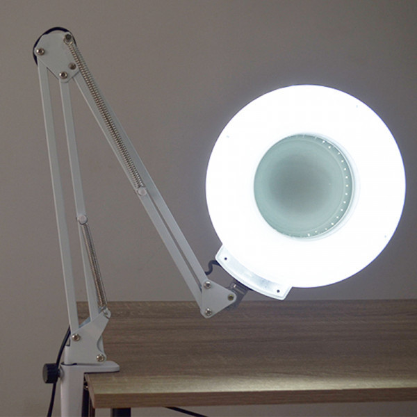 Лампа-лупа світлодіодна на струбцині Київ - фото 4