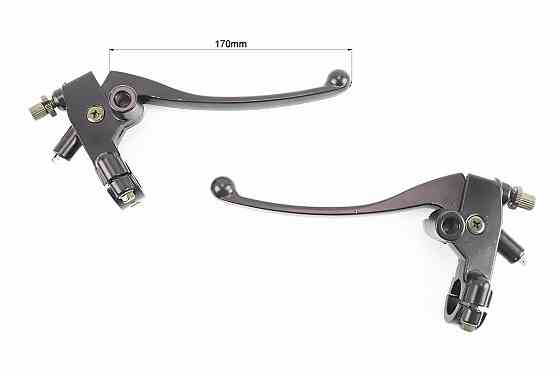 Важелі керма лівий, правий з кріпленням під дзеркало, к-кт 2шт (М10 права) МОТО CG / CB Київ