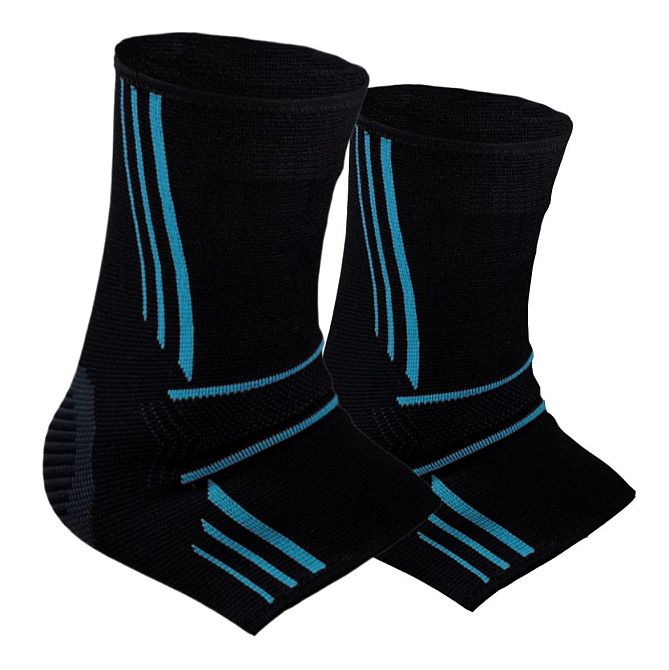 Бандажі на гомілкостоп Power System PS-6022 Ankle Support Evo Black/Blue (2шт.) L Киев - изображение 1